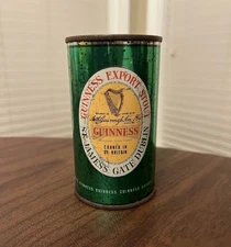 Vintage Guinness Export Stout St. James's Gate Flat Top Empty Beer Can 12 Fl Oz