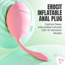 Huge Inflatable Dildo Pump Anal Butt Plug G-spot Stimulator Sex Toys for Women