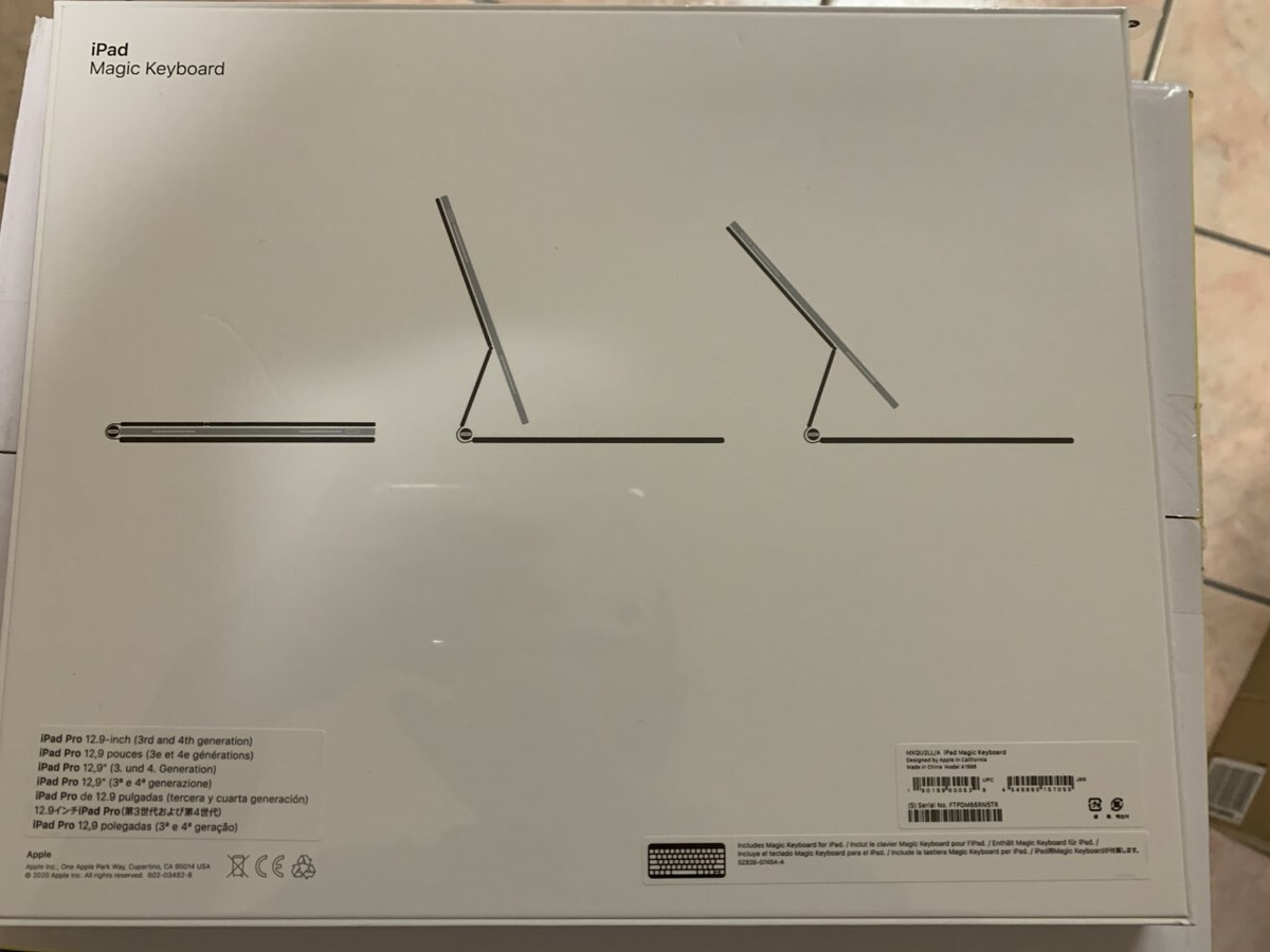 Apple Magic Keyboard for 12.9-inch iPad Pro 4th and 3rd Gen Apple Magic Keyboard for 12.9-inch iPad Pro 4th and 3rd Gen