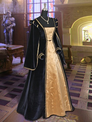 Renaissance Dress Tudor Costume Masquerade Ball Noble royal Clothing Garb LOTR - Photo 1 sur 9