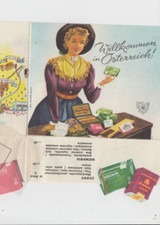 Werbefolder Willkommen in &Ouml;sterreich Austria Tabak Zigaretten Memphis Jonny 1950