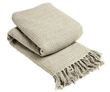 LARGE SIZE 100%COTTON WOVEN SOFA BED SETTEE THROW CHAIR COVER BLANKET BEDSPREAD 