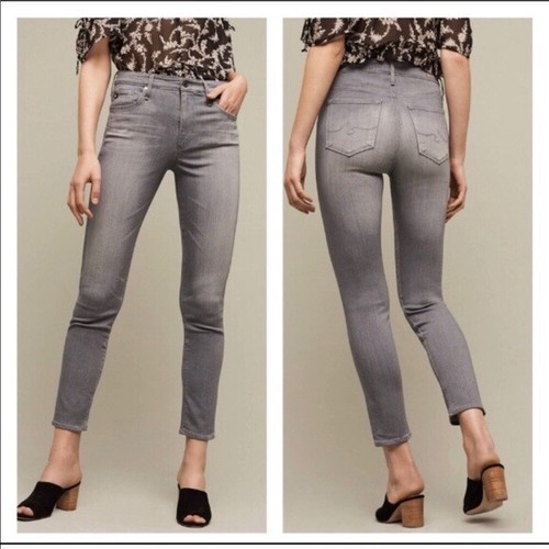 NEW AG Stevie Slim Straight Grey Ankle 