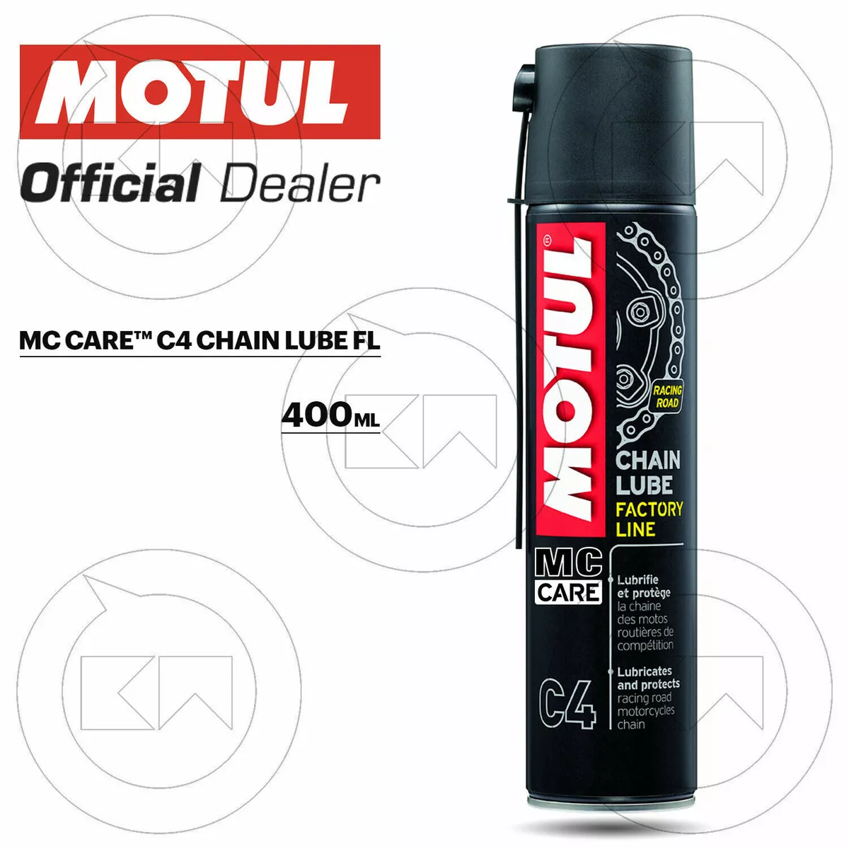 GRASSO SPRAY PER CATENA MOTO MOTUL C4 CHAIN LUBE FACTORY LINE RACING ROAD  400ml