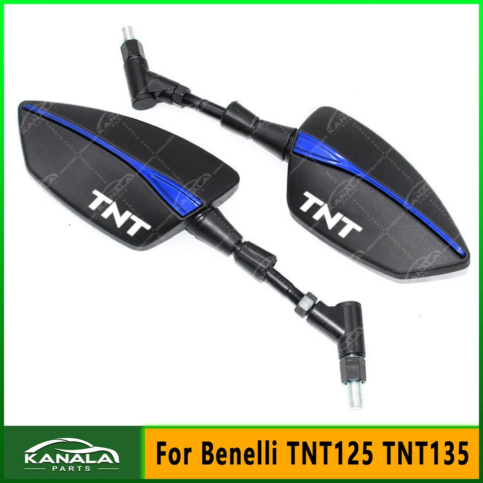 For Benelli TNT125 TNT135 Motorcycle Accessories Rearview Rear Mirrors Aluminium Foto 4 de 4