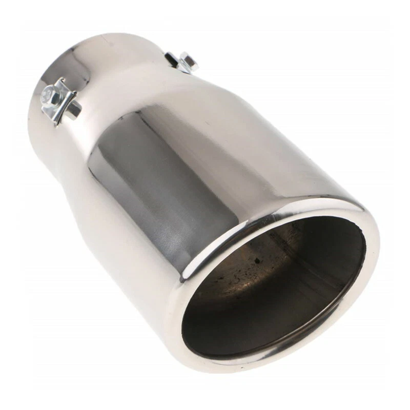 Tubo de escape de coche cola garganta acero inoxidable silenciador puntas tubo de escape trasero Foto 4 de 4