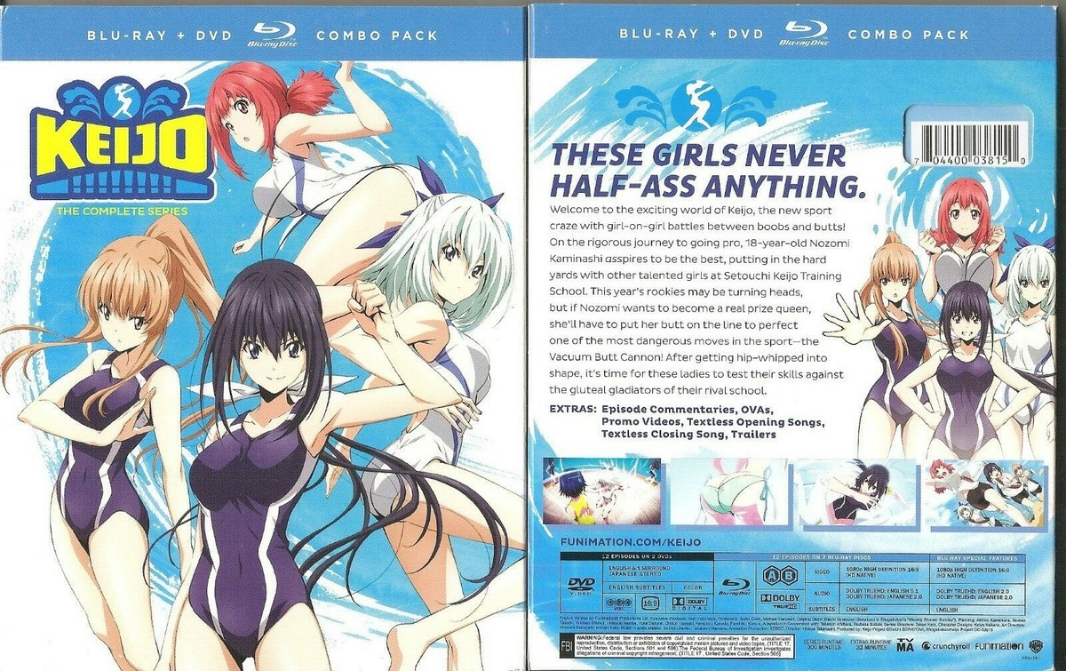 Keijo: The Complete Anime Series (Blu-ray/DVD Disc, 2018, 4-Disc