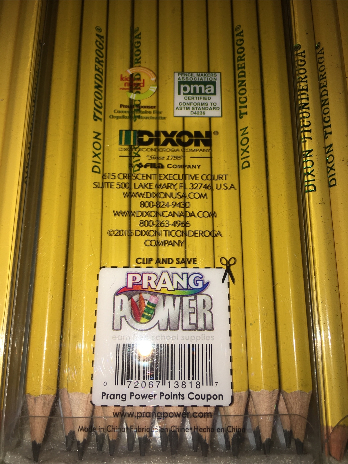 54 Dixon Ticonderoga 13818 Woodcase Pencil HB #2 Yellow Barrel Over 4 Dozen NEW