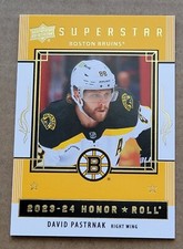 2023-24 Upper Deck Series 1 Honor Roll #HR-4 David Pastrnak Boston Bruins 