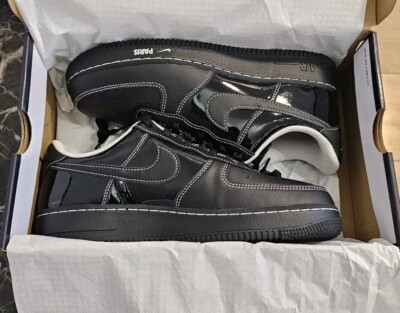 Nike Air force Low Paris Black Black Phantom UK7 Size Genuine Authenic  UK