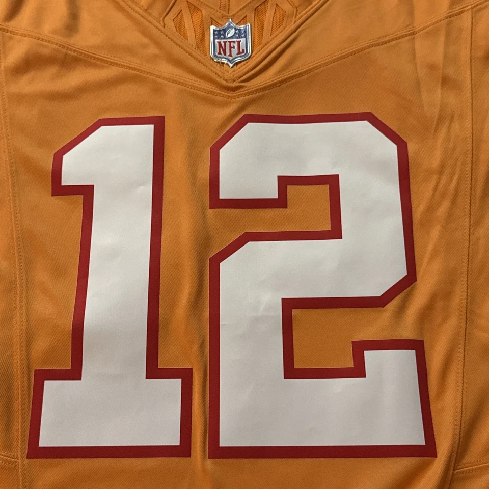 Nike Men’s Tom Brady Vapor FUSE Limited Tampa Bay Bucs Creamsicle Jersey 2XL XXL - Image 4 of 4