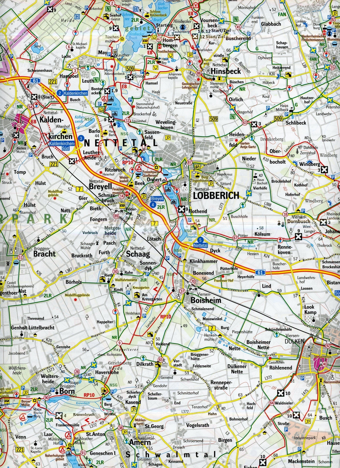 Thumbnail - Mittlerer Niederrhein Wander- Und Freizeitkarte 1:50.000 (land-)karte
