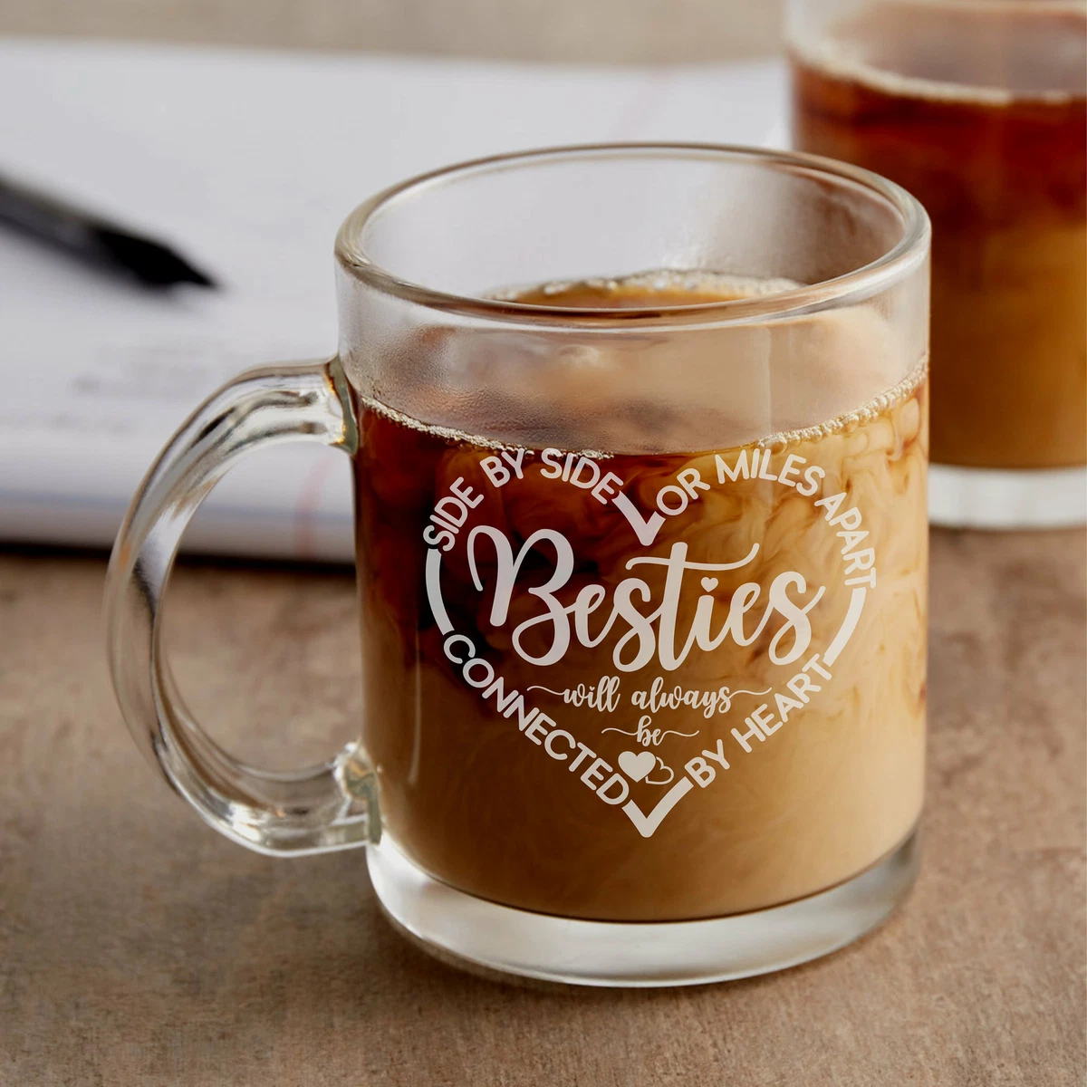 Personalized Glass Coffee Mug