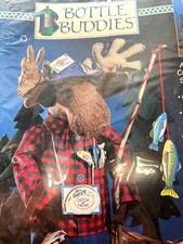 Mortimer Moose Bottle Buddies Craft Kit 16" Dimensions Wool Yarn Cotton Embroide