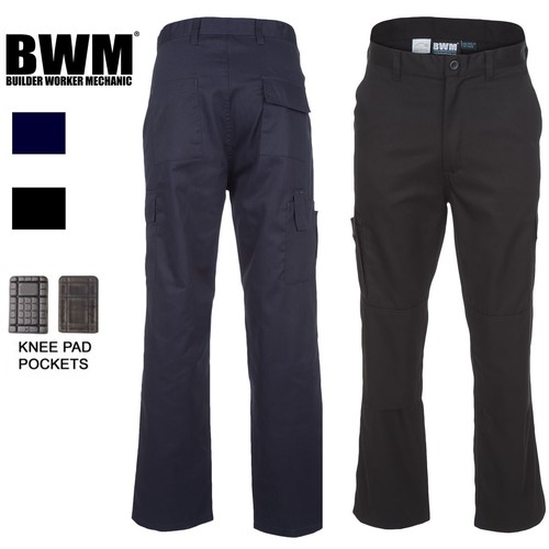 Mens Cargo Combat Work Trousers with 