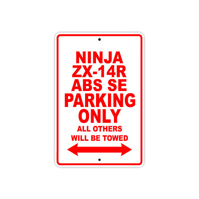 Ninja ZX-14R ABS SE Parking Only Motorcycle Bike Art Novelty
