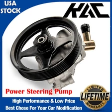 For 1997-2003 Ford F-150 V6 4.2L V8 4.6 5.4L 20-282 Power Steering Pump w/Pulley