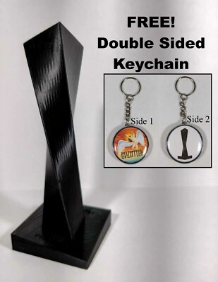 Led Zeppelin ''The Object'' ~ 7'' Tall Model Black - Free Double Sided Keychain!