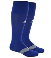 adidas, Metro Over the Calf Soccer Socks, Royal Blue, Mens Size 5-8.5