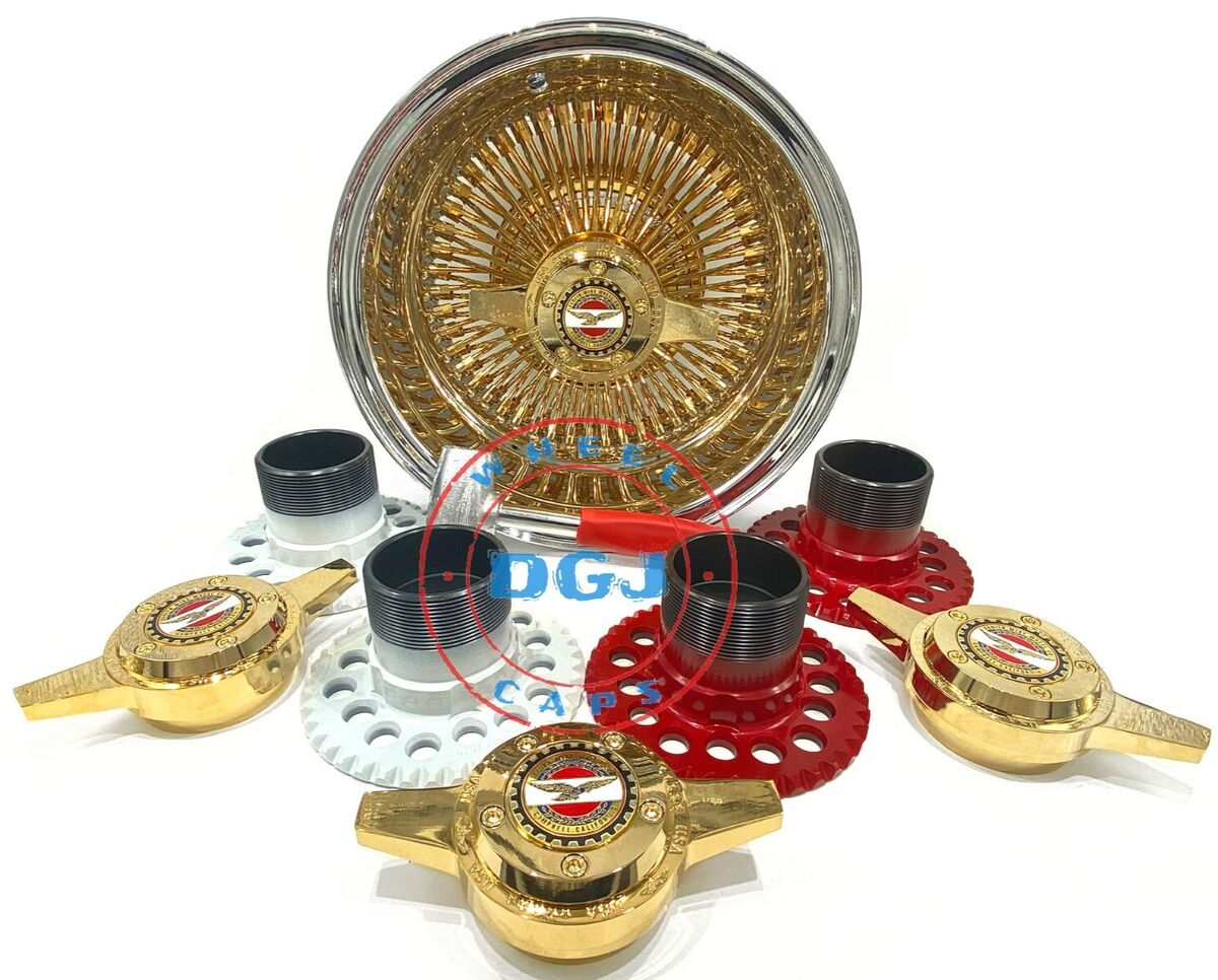 13x7 Zenith Style Rev 100 Spoke Center Gold Lowrider Wire 13x7 Zenith Style Rev 100 Spoke Center Gold Lowrider Wire