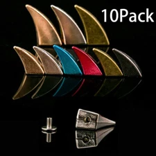 10pcs Punk Rivets Screw Back Studs and Spikes For Clothes DIY Craft Cool Punk US