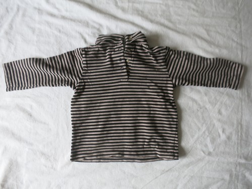 T-Shirt von Vertbaudet, Langarm, Größe 74 (12 M) aus Baumwolle #C016