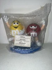 NEW M&M Dual Character Candy Dispenser, Dispenses Both Regular & Peanut-Vintage-