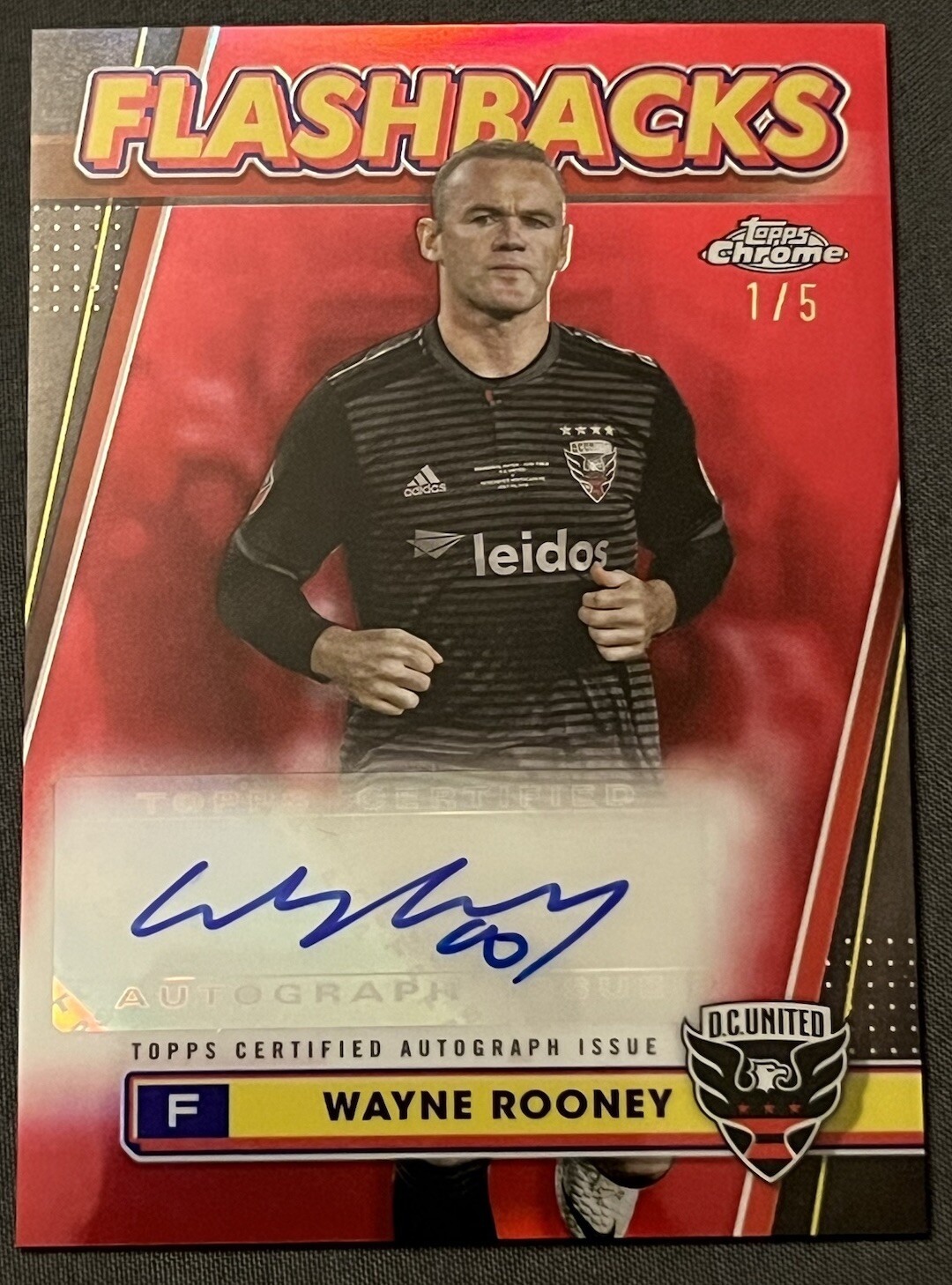Wayne Rooney 2024 Topps Chrome MLS #FA-WR MLS Flashbacks