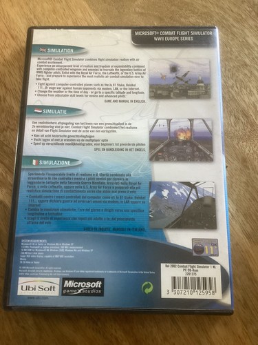 Microsoft Combat Flight Simulator WWII Europe Series PC CD ROM Game (1999) - Picture 2 of 2