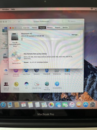 Apple MacBook Pro 13.3" Intel Core i5 2.5 GHz 512GB SSD 8GB RAM A1278 - Picture 6 of 9