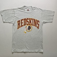 Vintage Washington Redskins Shirt Medium Grey Single Stitch 90s USA READ