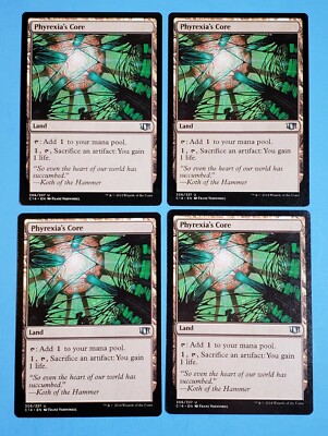 4x Phyrexia's Core Commander 2014 Mtg Magic Card Colorless Land