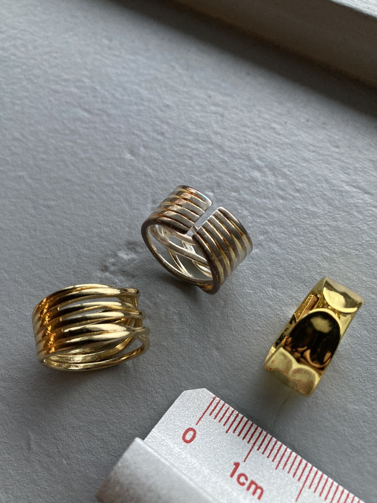 Set Of 4 Rings. Adjustable. Basic, Simple Rings. - image 7