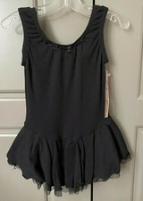 Black Body Wrappers Tank Dance Dress Child 6x-7 163