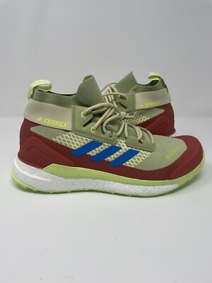 ADIDAS TERREX FREE TRAIL HIKING BOOTS MENS SIZE 9 MAGIC LIME/BLUE RUSH GW8696