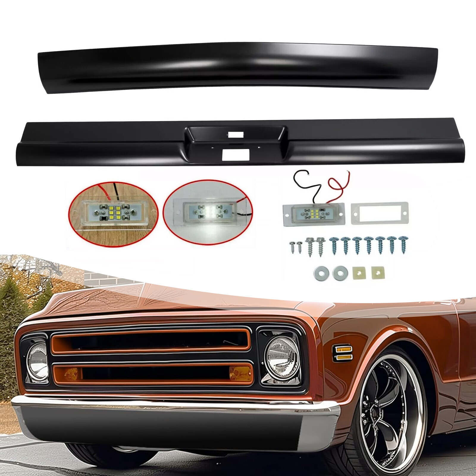 Roll Pan Front & Rear for Chevrolet C10 Suburban C10 Pickup Panel Pair ...