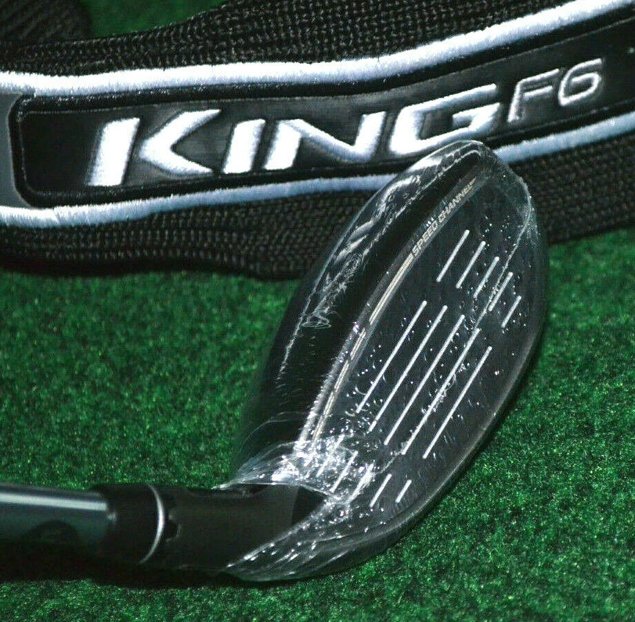 New Cobra King F6 Black 3-4 Hybrid Regular Matrix MFS Red Tie Graphite Left Hand - Image 2 of 4