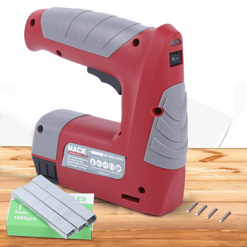 Cordless Electric Staple Gun Nail Carpet Wood Fabric Stapler Nailer Power ToolS