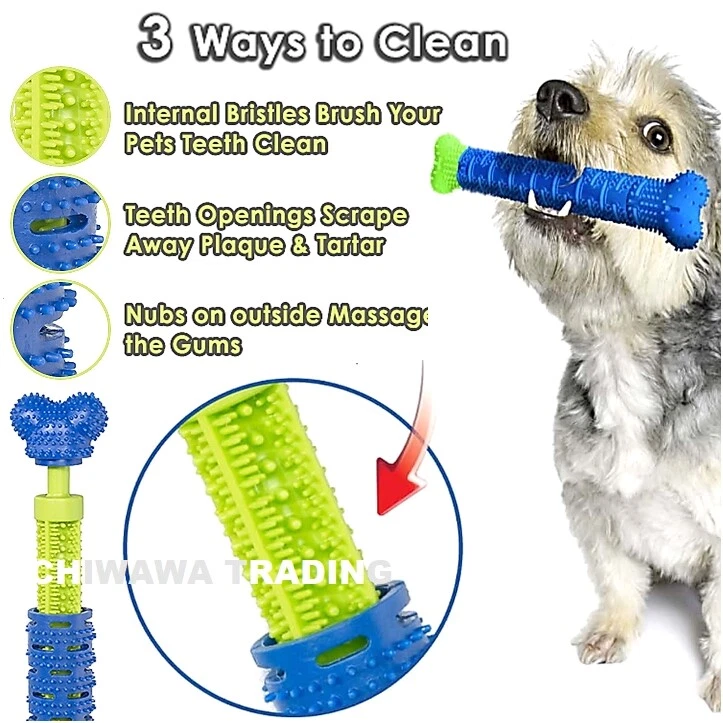 ✔Cepillo para masticar cepillo de dientes juguete para perros + spray dental 50 ml aliento fresco, placa apagada🐕 Foto 4 de 4