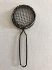 Vtg Metal Wire Mesh Toy Miniature Doll Dollhouse Kitchen Strainer 4-1/2   a 