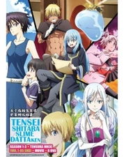 Tensei Shitara Slime Datta Ken Season 1-3 (1-85End+Movie+OVA) ANIME DVD ENG DUB