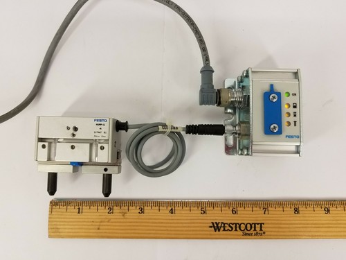 FESTO SMH-AE1-PS3-M12 Hall Gripper Controller w/ HGPP-12-A Double Acting Gripper - Picture 2 of 12