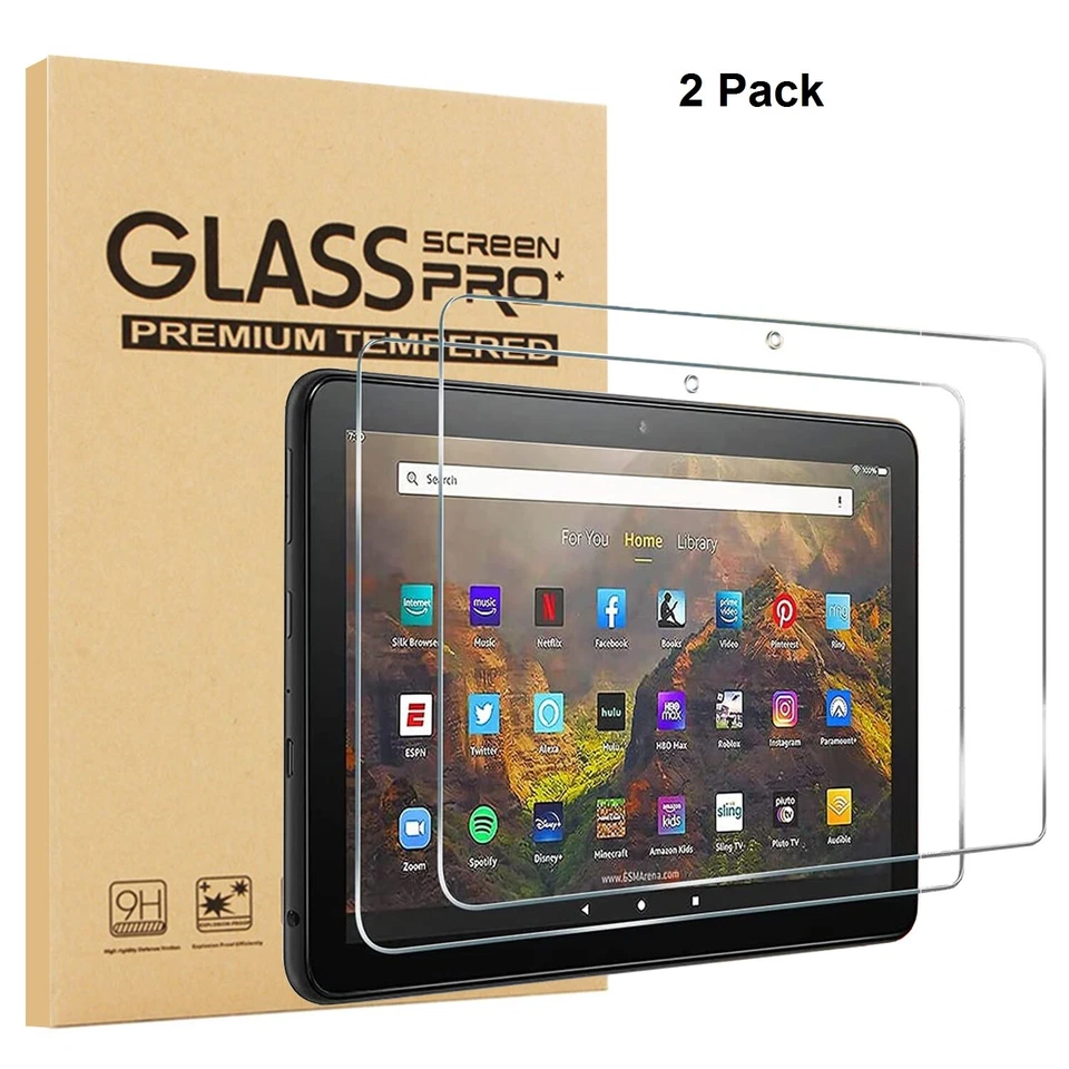2pack Tempered Glass Screen Protector For Amazon Kindle Fire HD 7" 8" 10" Tablet - Image 4 of 4