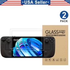 2PCS Tempered Glass Screen Protector For Steam Deck 2021 2022