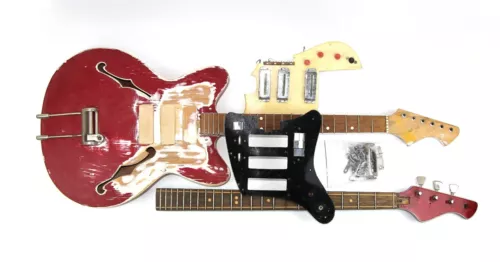 Electric guitar bass semi-acoustic JOLANA Soviet guitar