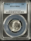 1948-S  25C Washington Quarter Dollar PCGS MS64   80481547