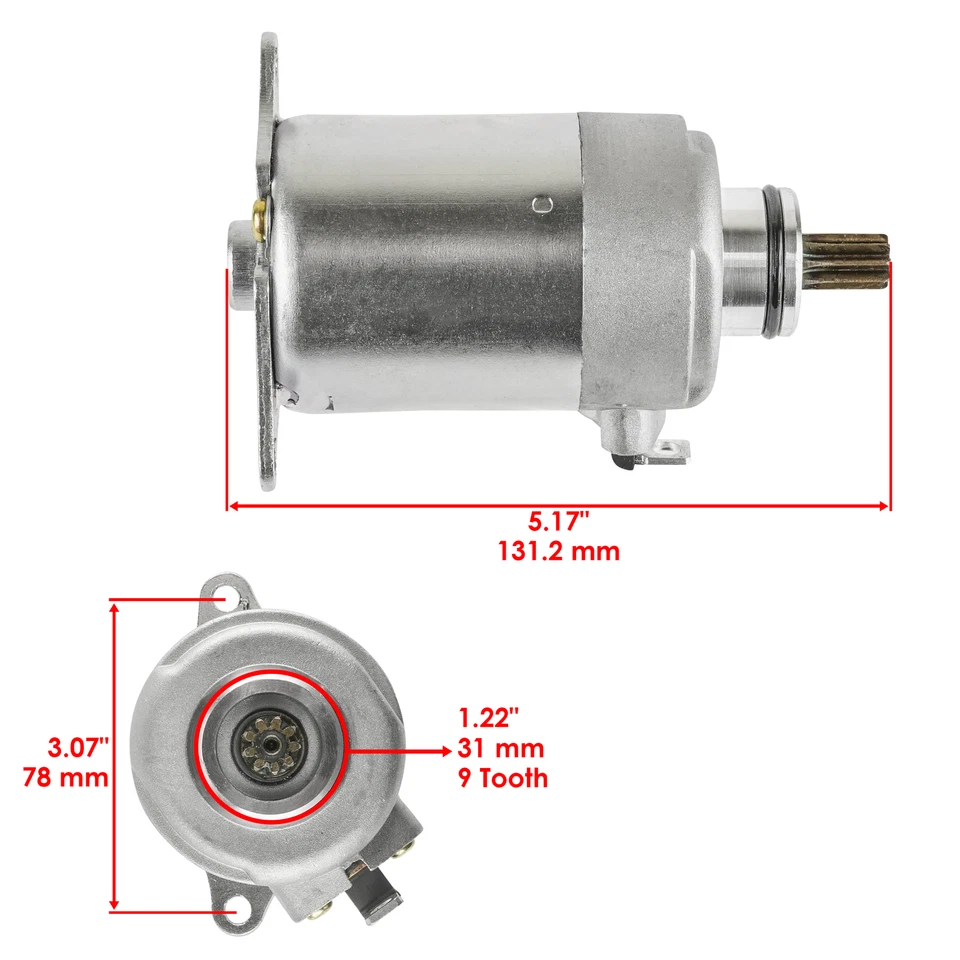 Motor de arranque compatible con Polaris RZR 170 2009 2010 2011-2021 0454488 0454945 Foto 2 de 4