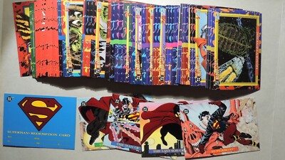SUPERMAN DC BLOODLINES SET OF 81 + 5 INSERTS SKYBOX 1993 NON-SPORT TRADING CARDS