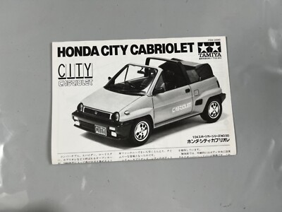Maquette Tamiya 1/24 Honda City Cabriolet - Occasion Neuve (jamais Montée)
