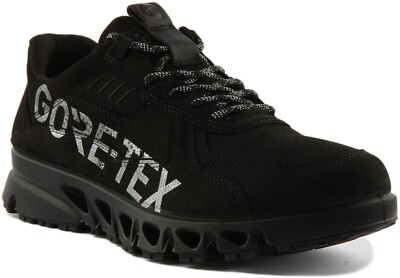 ECCO Ecco Multi Vent Leder Outdoor Herren Sneaker Schwarz EU 39-46